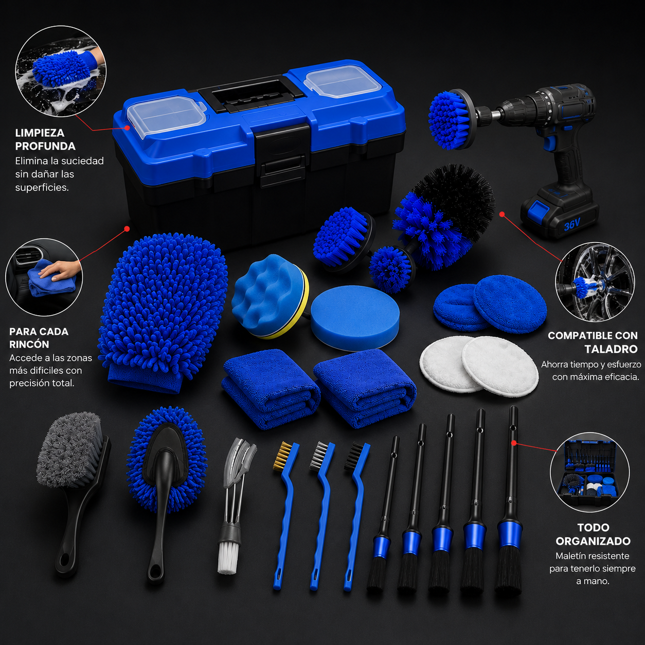 Kit Completo de Detailing Premium – 27 Piezas