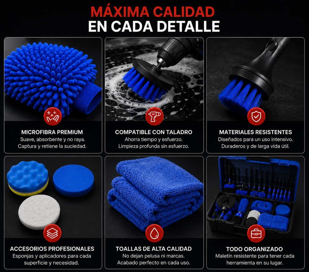 Kit Completo de Detailing Premium – 27 Piezas