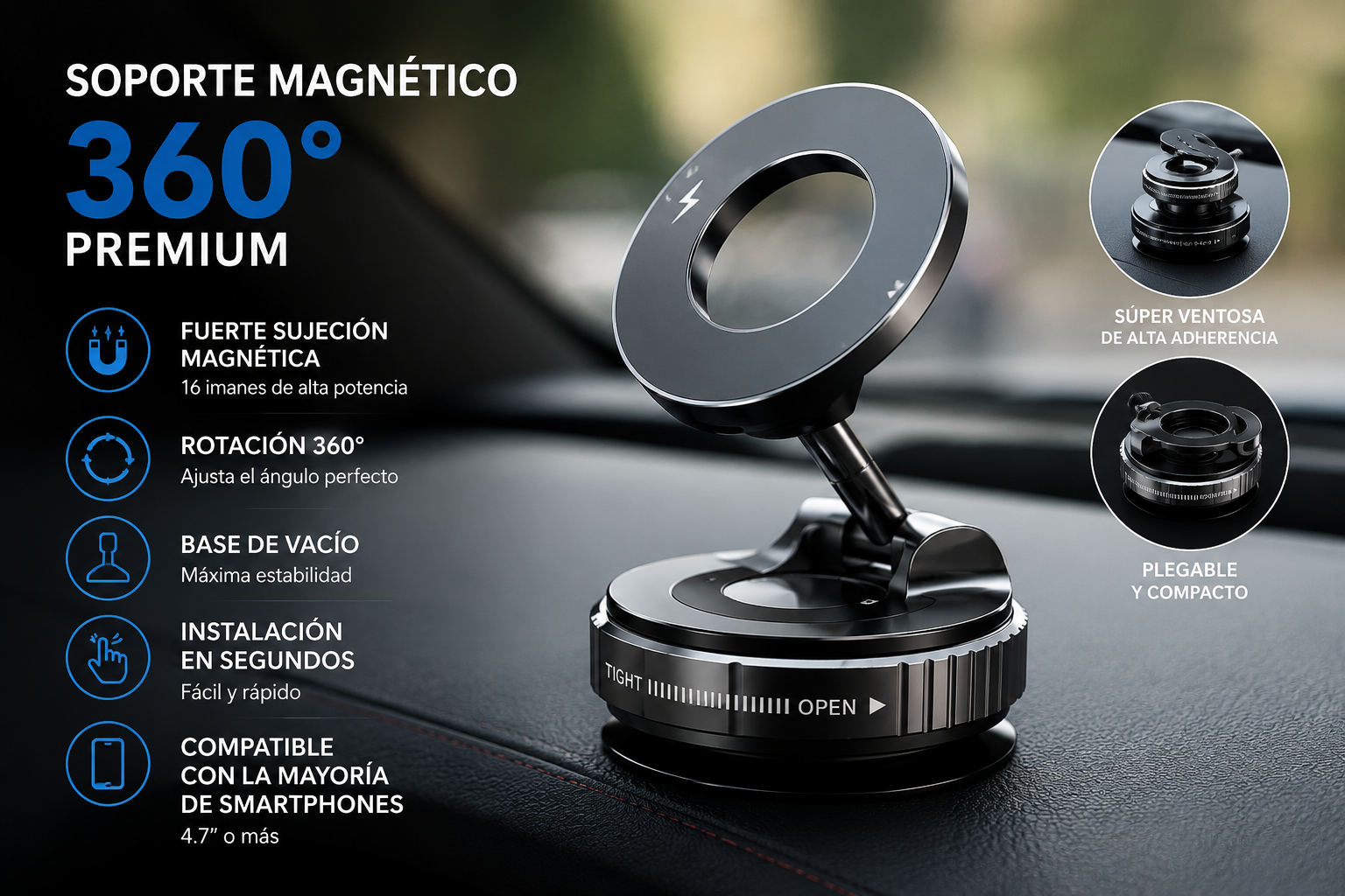 Soporte Magnético Premium para Coche