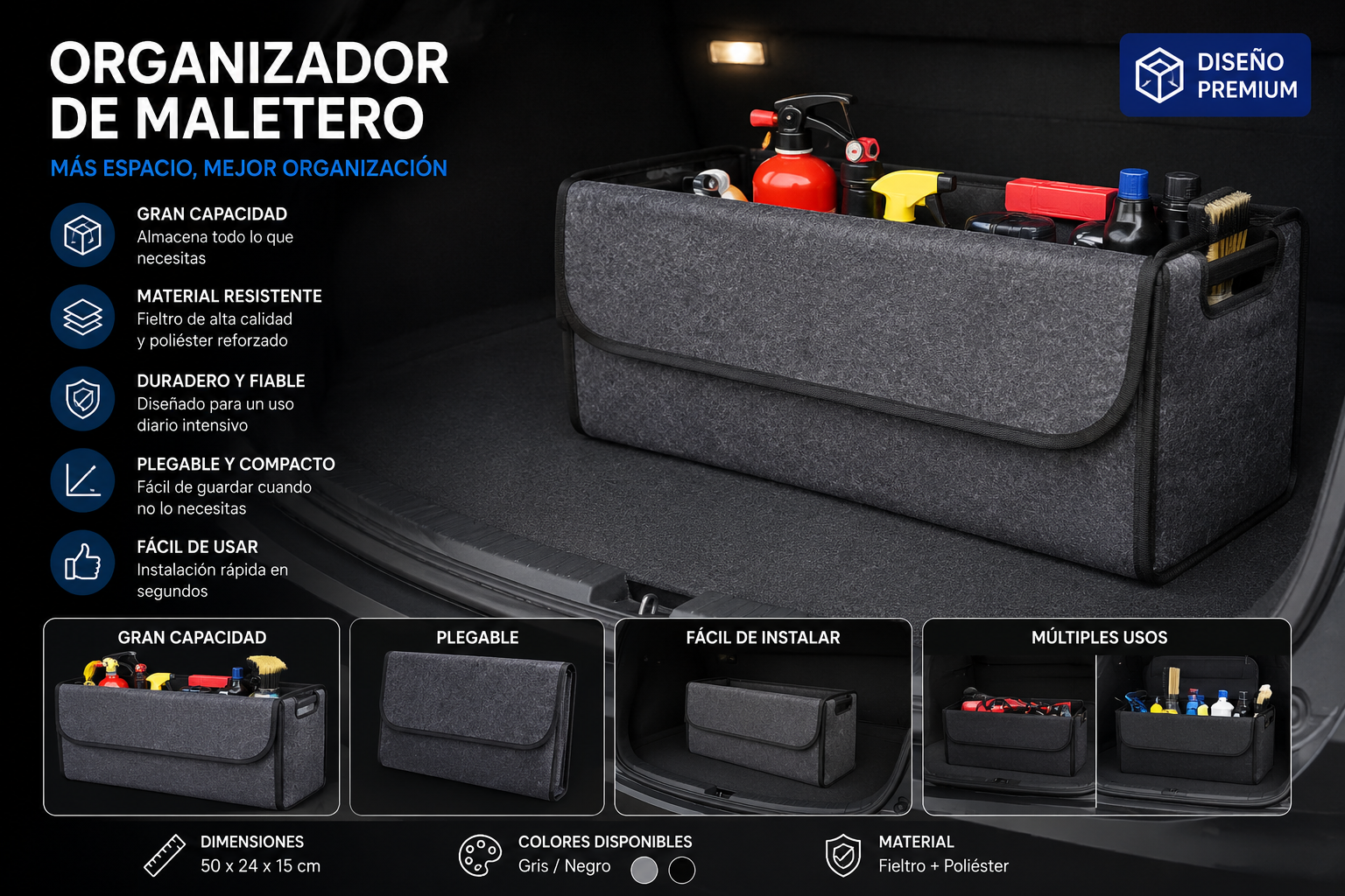 Organizador de Maletero Premium