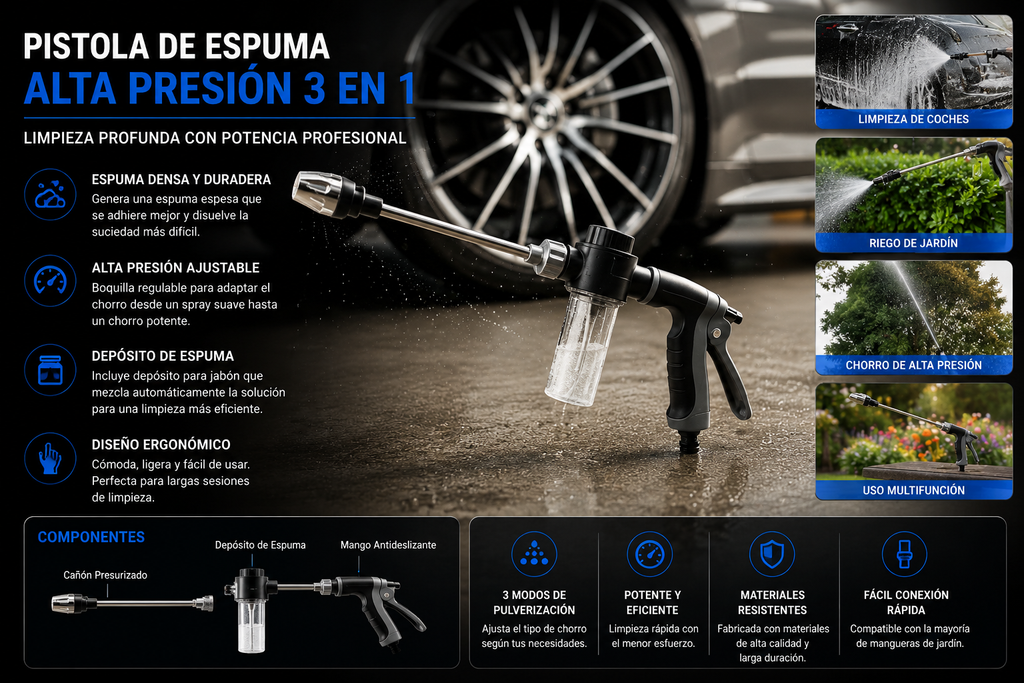Pulverizador Premium para Detailing y Limpieza Profesional